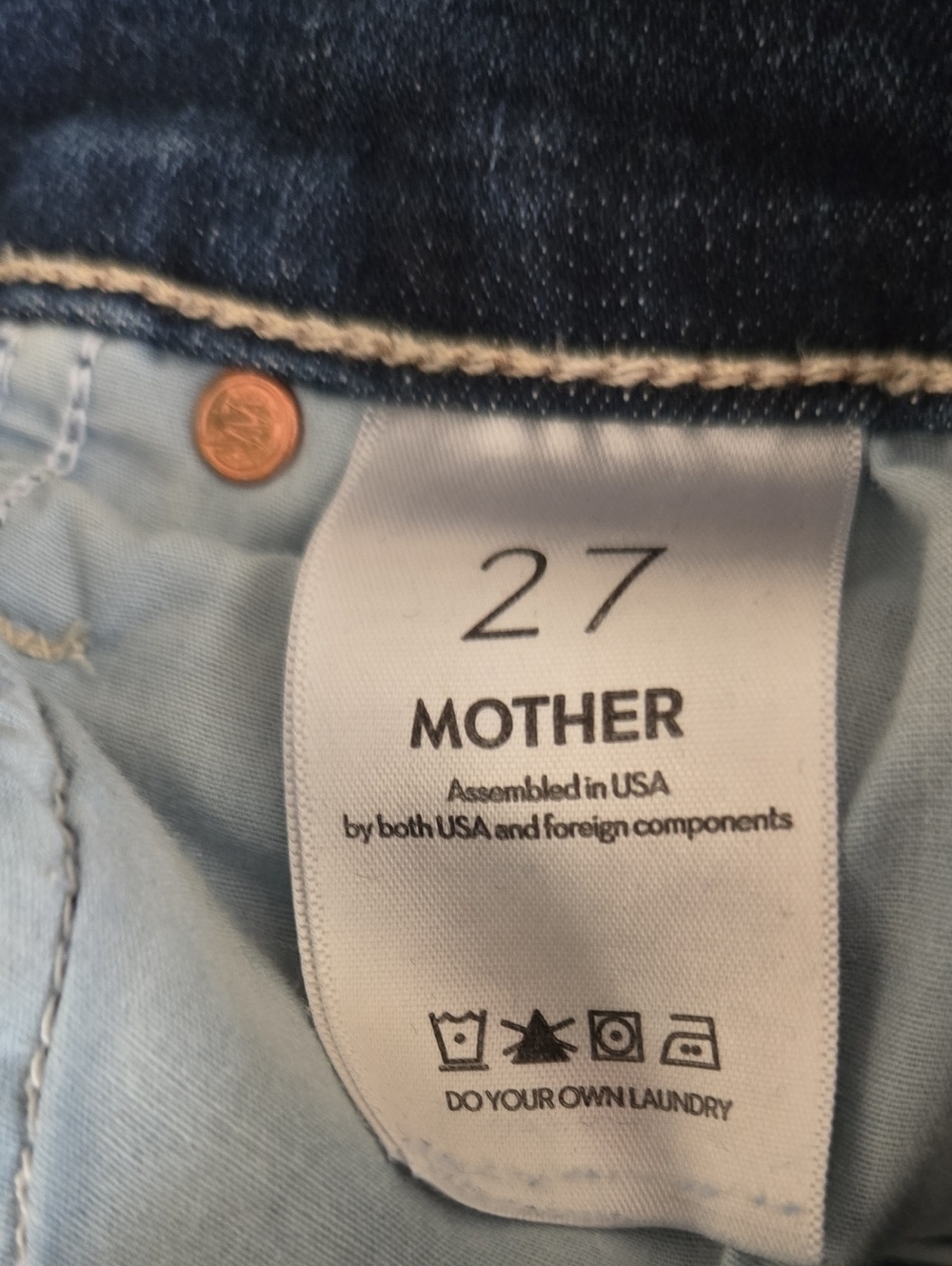 Like New ! Mother RUNAWAY Size 27 - Picture 10 of 11